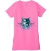Ladies' Jersey Short-Sleeve Deep V-Neck T-Shirt Thumbnail