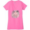 Ladies' Jersey Short-Sleeve Deep V-Neck T-Shirt Thumbnail