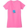 Ladies' Jersey Short-Sleeve Deep V-Neck T-Shirt Thumbnail