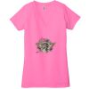 Ladies' Jersey Short-Sleeve Deep V-Neck T-Shirt Thumbnail
