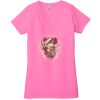 Ladies' Jersey Short-Sleeve Deep V-Neck T-Shirt Thumbnail