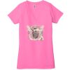 Ladies' Jersey Short-Sleeve Deep V-Neck T-Shirt Thumbnail