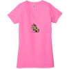 Ladies' Jersey Short-Sleeve Deep V-Neck T-Shirt Thumbnail