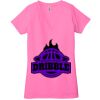 Ladies' Jersey Short-Sleeve Deep V-Neck T-Shirt Thumbnail