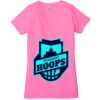 Ladies' Jersey Short-Sleeve Deep V-Neck T-Shirt Thumbnail