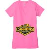 Ladies' Jersey Short-Sleeve Deep V-Neck T-Shirt Thumbnail