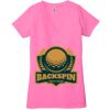 Ladies' Jersey Short-Sleeve Deep V-Neck T-Shirt Thumbnail