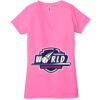 Ladies' Jersey Short-Sleeve Deep V-Neck T-Shirt Thumbnail