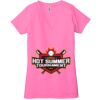 Ladies' Jersey Short-Sleeve Deep V-Neck T-Shirt Thumbnail