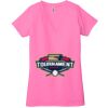 Ladies' Jersey Short-Sleeve Deep V-Neck T-Shirt Thumbnail