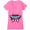Ladies' Jersey Short-Sleeve Deep V-Neck T-Shirt Thumbnail