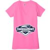Ladies' Jersey Short-Sleeve Deep V-Neck T-Shirt Thumbnail