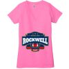 Ladies' Jersey Short-Sleeve Deep V-Neck T-Shirt Thumbnail