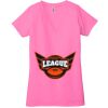 Ladies' Jersey Short-Sleeve Deep V-Neck T-Shirt Thumbnail