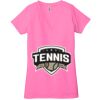 Ladies' Jersey Short-Sleeve Deep V-Neck T-Shirt Thumbnail