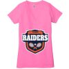 Ladies' Jersey Short-Sleeve Deep V-Neck T-Shirt Thumbnail