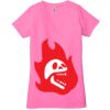 Ladies' Jersey Short-Sleeve Deep V-Neck T-Shirt Thumbnail