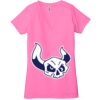Ladies' Jersey Short-Sleeve Deep V-Neck T-Shirt Thumbnail