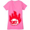 Ladies' Jersey Short-Sleeve Deep V-Neck T-Shirt Thumbnail