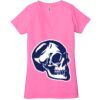 Ladies' Jersey Short-Sleeve Deep V-Neck T-Shirt Thumbnail