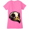 Ladies' Jersey Short-Sleeve Deep V-Neck T-Shirt Thumbnail