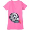 Ladies' Jersey Short-Sleeve Deep V-Neck T-Shirt Thumbnail