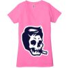 Ladies' Jersey Short-Sleeve Deep V-Neck T-Shirt Thumbnail