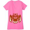 Ladies' Jersey Short-Sleeve Deep V-Neck T-Shirt Thumbnail
