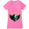 Ladies' Jersey Short-Sleeve Deep V-Neck T-Shirt Thumbnail