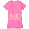 Ladies' Jersey Short-Sleeve Deep V-Neck T-Shirt Thumbnail