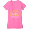 Ladies' Jersey Short-Sleeve Deep V-Neck T-Shirt Thumbnail