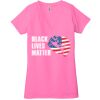 Ladies' Jersey Short-Sleeve Deep V-Neck T-Shirt Thumbnail