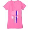 Ladies' Jersey Short-Sleeve Deep V-Neck T-Shirt Thumbnail