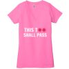 Ladies' Jersey Short-Sleeve Deep V-Neck T-Shirt Thumbnail