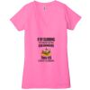 Ladies' Jersey Short-Sleeve Deep V-Neck T-Shirt Thumbnail