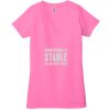 Ladies' Jersey Short-Sleeve Deep V-Neck T-Shirt Thumbnail