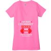 Ladies' Jersey Short-Sleeve Deep V-Neck T-Shirt Thumbnail