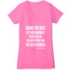Ladies' Jersey Short-Sleeve Deep V-Neck T-Shirt Thumbnail