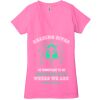 Ladies' Jersey Short-Sleeve Deep V-Neck T-Shirt Thumbnail