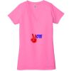 Ladies' Jersey Short-Sleeve Deep V-Neck T-Shirt Thumbnail