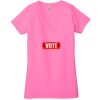 Ladies' Jersey Short-Sleeve Deep V-Neck T-Shirt Thumbnail