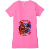 Ladies' Jersey Short-Sleeve Deep V-Neck T-Shirt Thumbnail