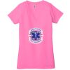 Ladies' Jersey Short-Sleeve Deep V-Neck T-Shirt Thumbnail