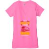 Ladies' Jersey Short-Sleeve Deep V-Neck T-Shirt Thumbnail