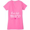 Ladies' Jersey Short-Sleeve Deep V-Neck T-Shirt Thumbnail
