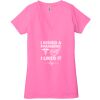 Ladies' Jersey Short-Sleeve Deep V-Neck T-Shirt Thumbnail