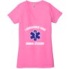 Ladies' Jersey Short-Sleeve Deep V-Neck T-Shirt Thumbnail