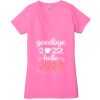 Ladies' Jersey Short-Sleeve Deep V-Neck T-Shirt Thumbnail