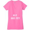 Ladies' Jersey Short-Sleeve Deep V-Neck T-Shirt Thumbnail