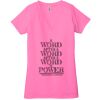 Ladies' Jersey Short-Sleeve Deep V-Neck T-Shirt Thumbnail